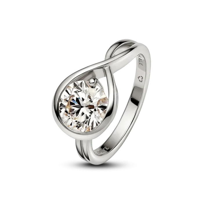 Pandora Infinite 14k White Gold Lab-grown Diamond Ring - Image 5