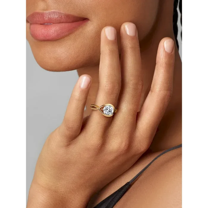 Pandora Infinite 14k Gold Lab-grown Diamond Ring - Image 3