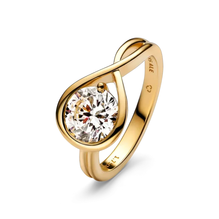 Pandora Infinite 14k Gold Lab-grown Diamond Ring - Image 4