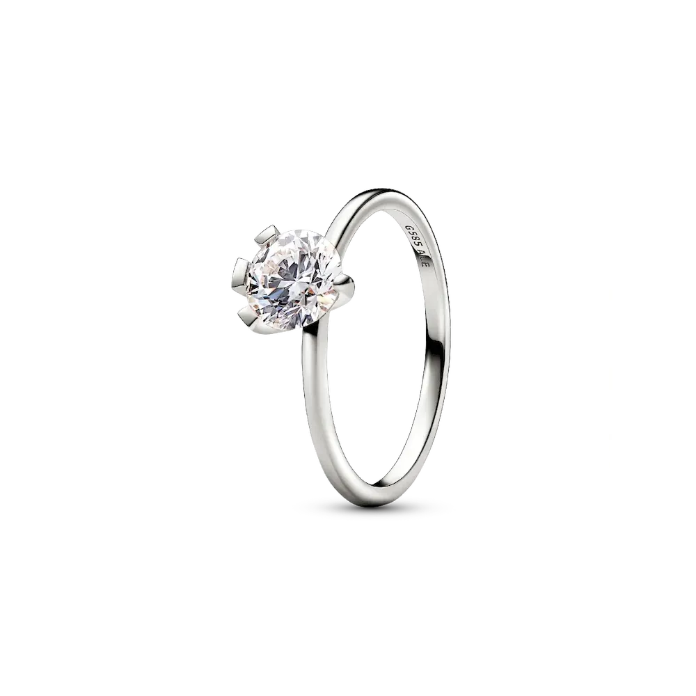 Pandora Nova 14k White Gold Lab-grown Diamond Ring