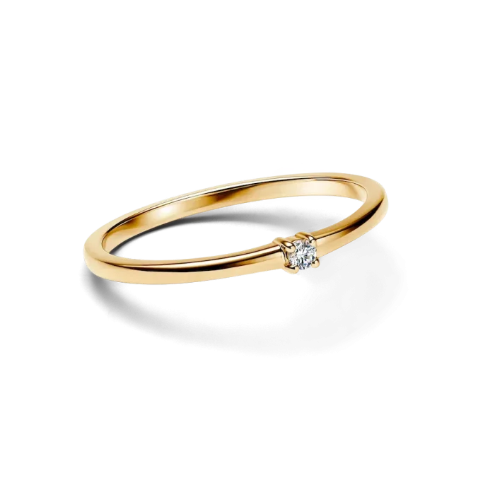 Pandora Era 14k Gold Lab-grown Diamond Single Stone Ring - Image 5