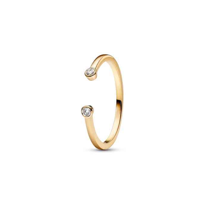 Lab-Grown Diamond Open Earring and Ring Set - Image 3