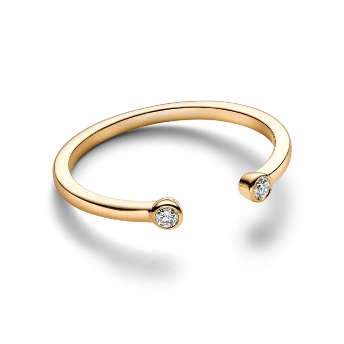 Pandora Era Bezel Lab-Grown Diamond Open Ring - Image 5