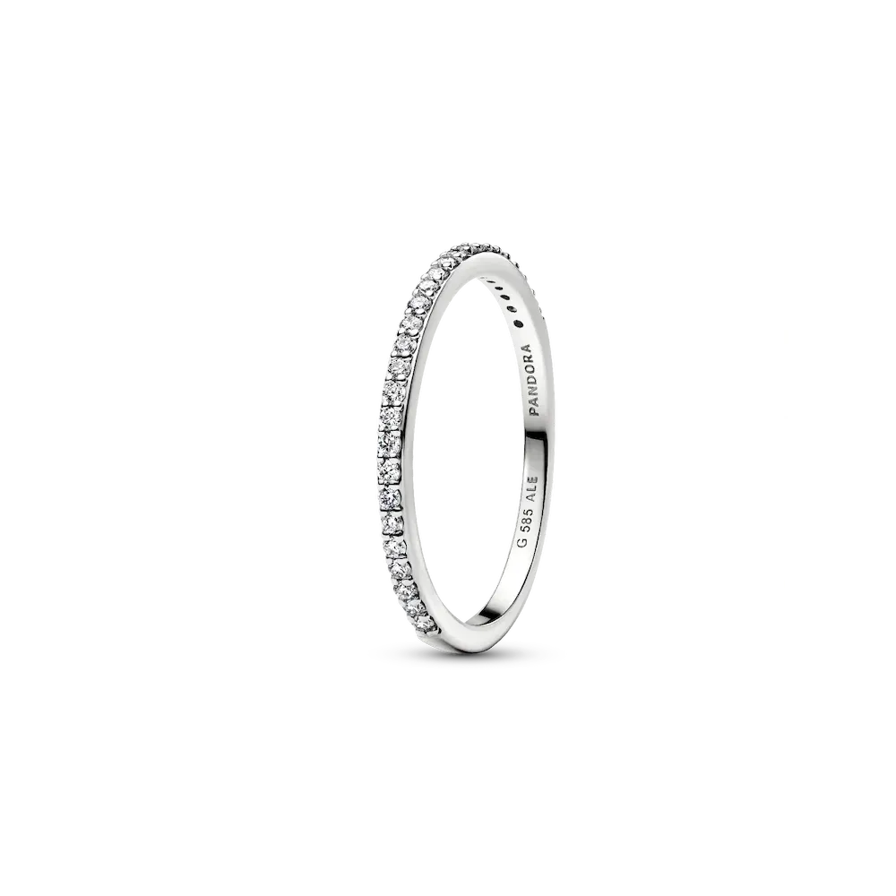 Pandora Era Lab-Grown Diamond Half Eternity Pavé Band Ring