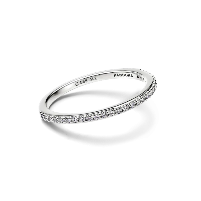 Pandora Era Lab-Grown Diamond Half Eternity Pavé Band Ring - Image 5