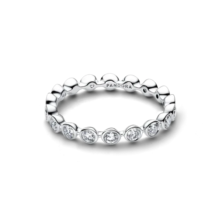 Pandora Era Lab-Grown Diamonds 14k White Gold Eternity Ring - Image 2