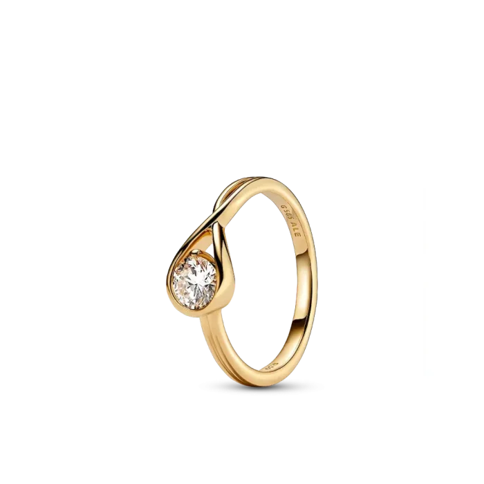 Pandora Infinite 14k Gold Lab-grown Diamond Ring - Image 2