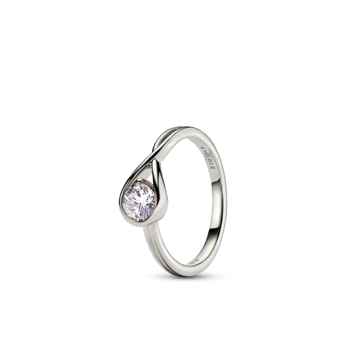 Pandora Infinite 14k White Gold Lab-grown Diamond Ring - Image 2