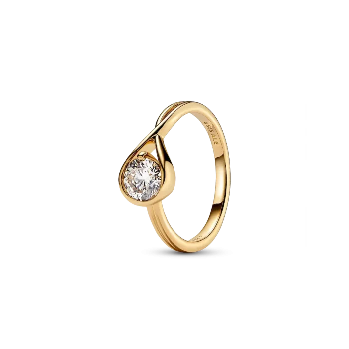 FINAL SALE - Pandora Infinite 14k Gold Lab-grown Diamond Ring - Image 2