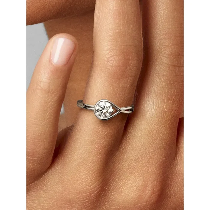 FINAL SALE - Pandora Infinite 14k White Gold Lab-grown Diamond Ring - Image 3