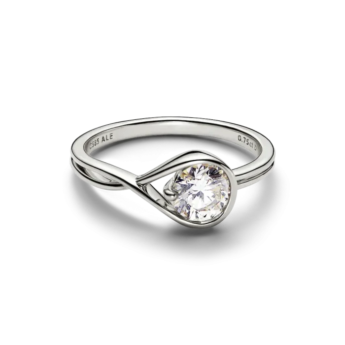 FINAL SALE - Pandora Infinite 14k White Gold Lab-grown Diamond Ring - Image 5