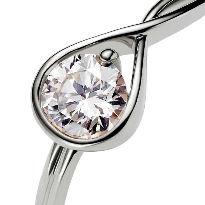 FINAL SALE - Pandora Infinite 14k White Gold Lab-grown Diamond Ring - Image 6