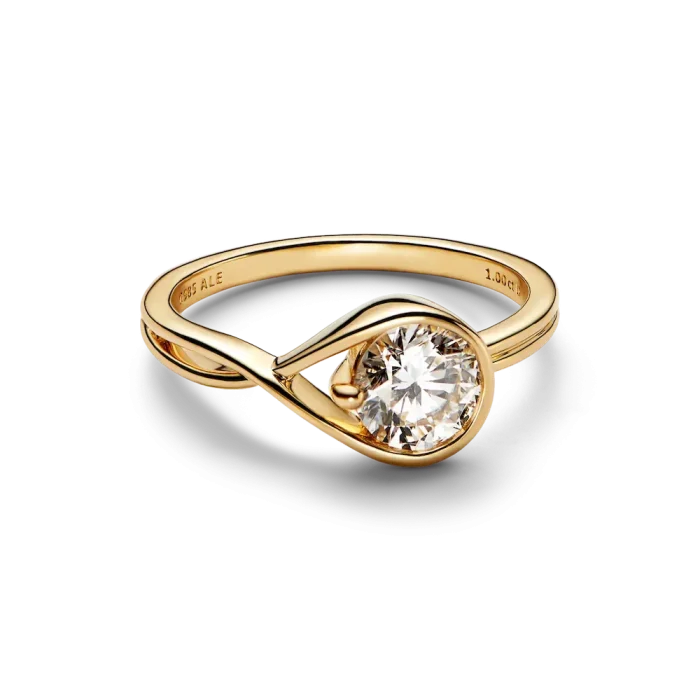 Pandora Infinite 14k Gold Lab-grown Diamond Ring - Image 5