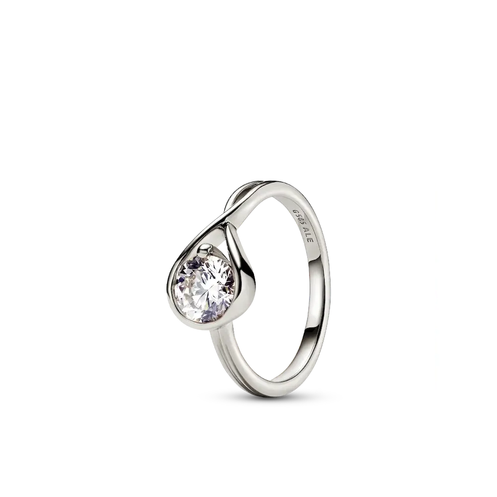 Pandora Infinite 14k White Gold Lab-grown Diamond Ring