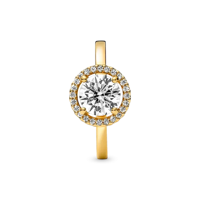 Sparkling Round Halo Ring - Image 4