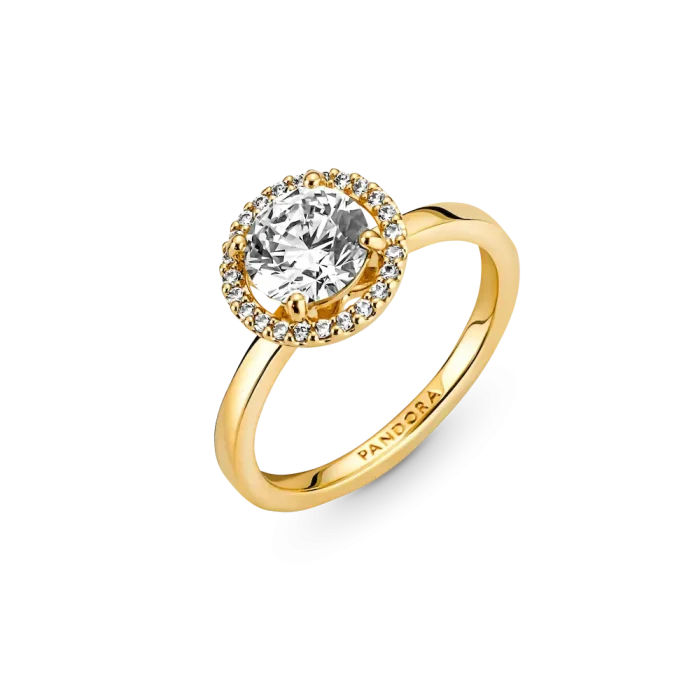 Sparkling Round Halo Ring - Image 6