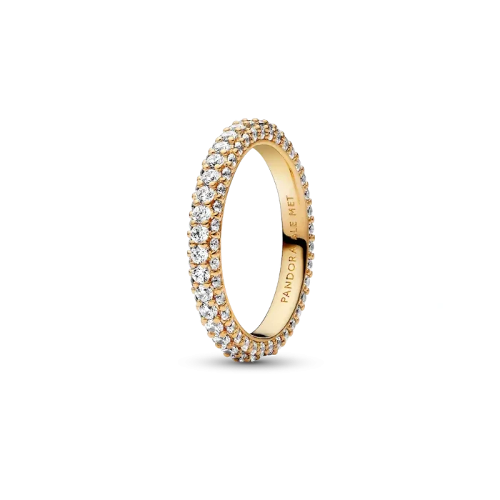 Pandora Timeless Pavé & Sparkling Wave Ring Set - Image 2