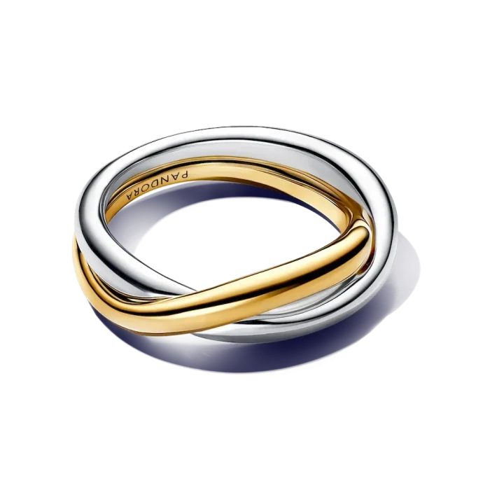 Two-tone Entwined Bands Ring - Image 6