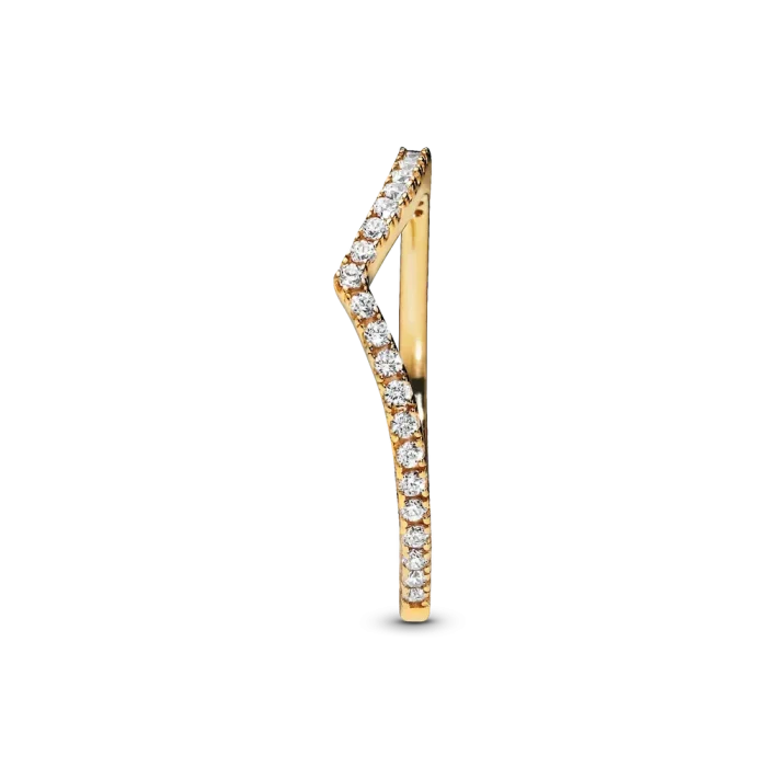 Sparkling Wishbone Ring - Image 6