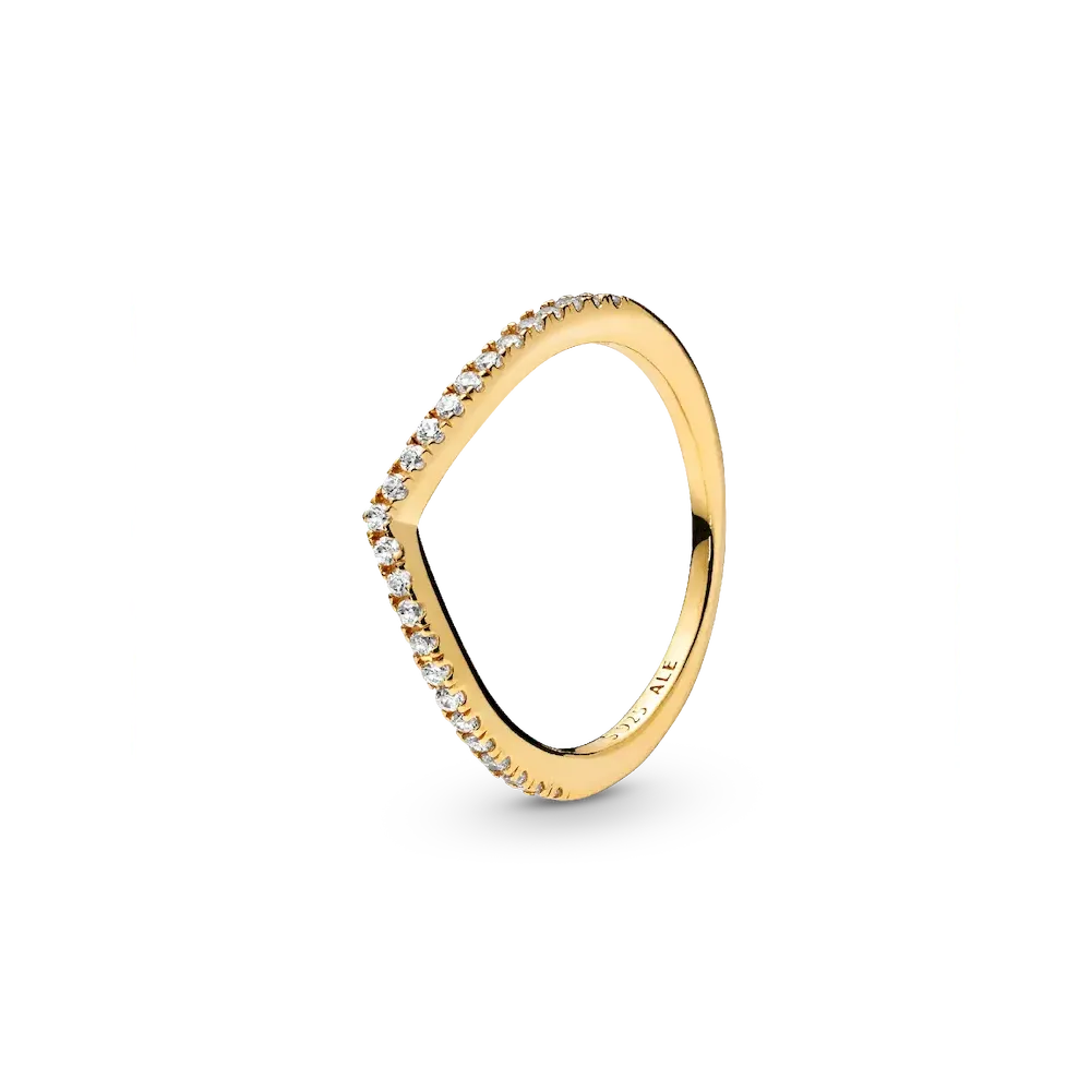 Sparkling Wishbone Ring