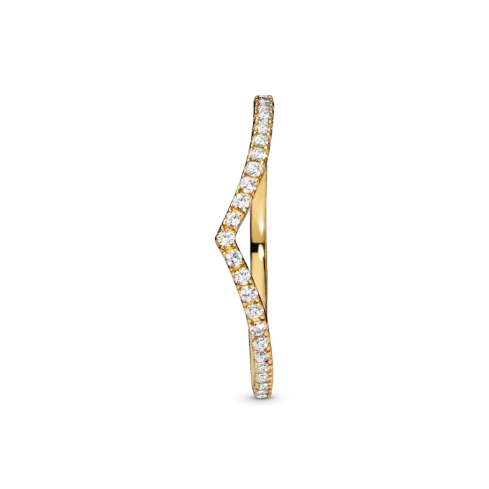 Sparkling Wishbone Ring - Image 6