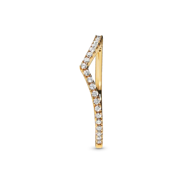 Sparkling Wishbone Ring - Image 5
