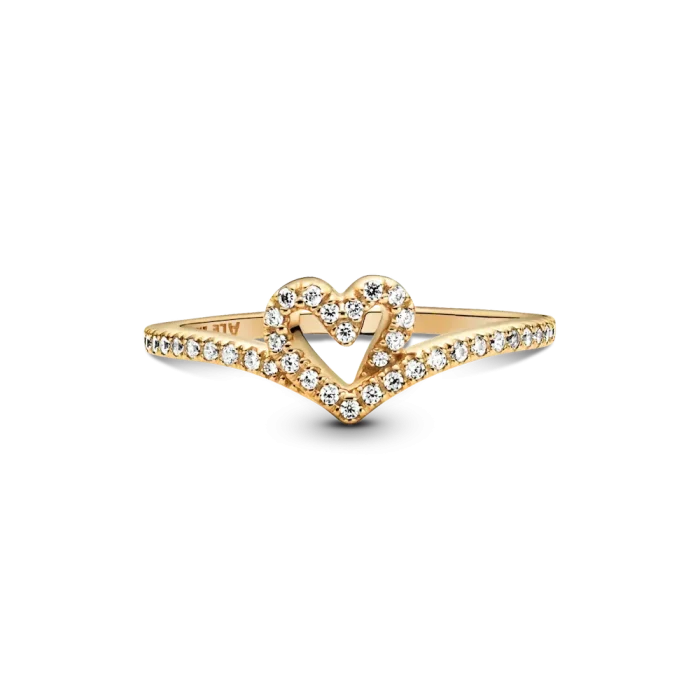 Pandora Timeless Wish Sparkling Heart Ring - Image 4