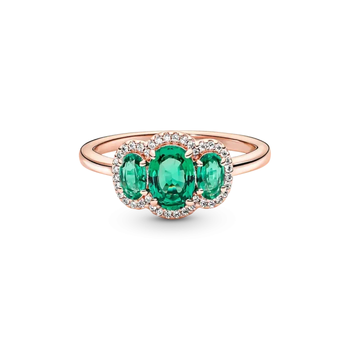 FINAL SALE - Three Stone Vintage Ring - Image 5