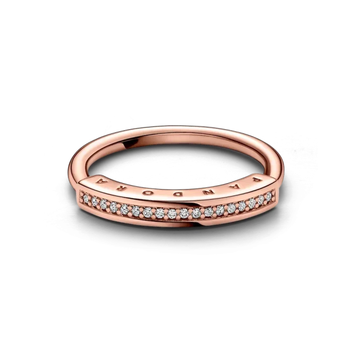 FINAL SALE - Pandora Signature I-D Pavé Ring - Image 4