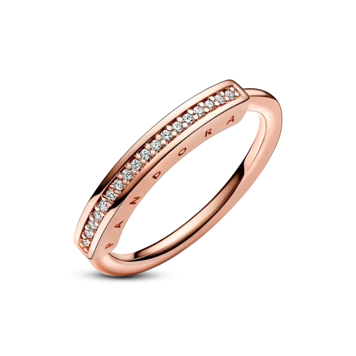 FINAL SALE - Pandora Signature I-D Pavé Ring - Image 5