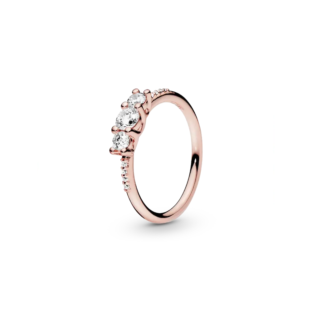 FINAL SALE - Clear Three-Stone Ring