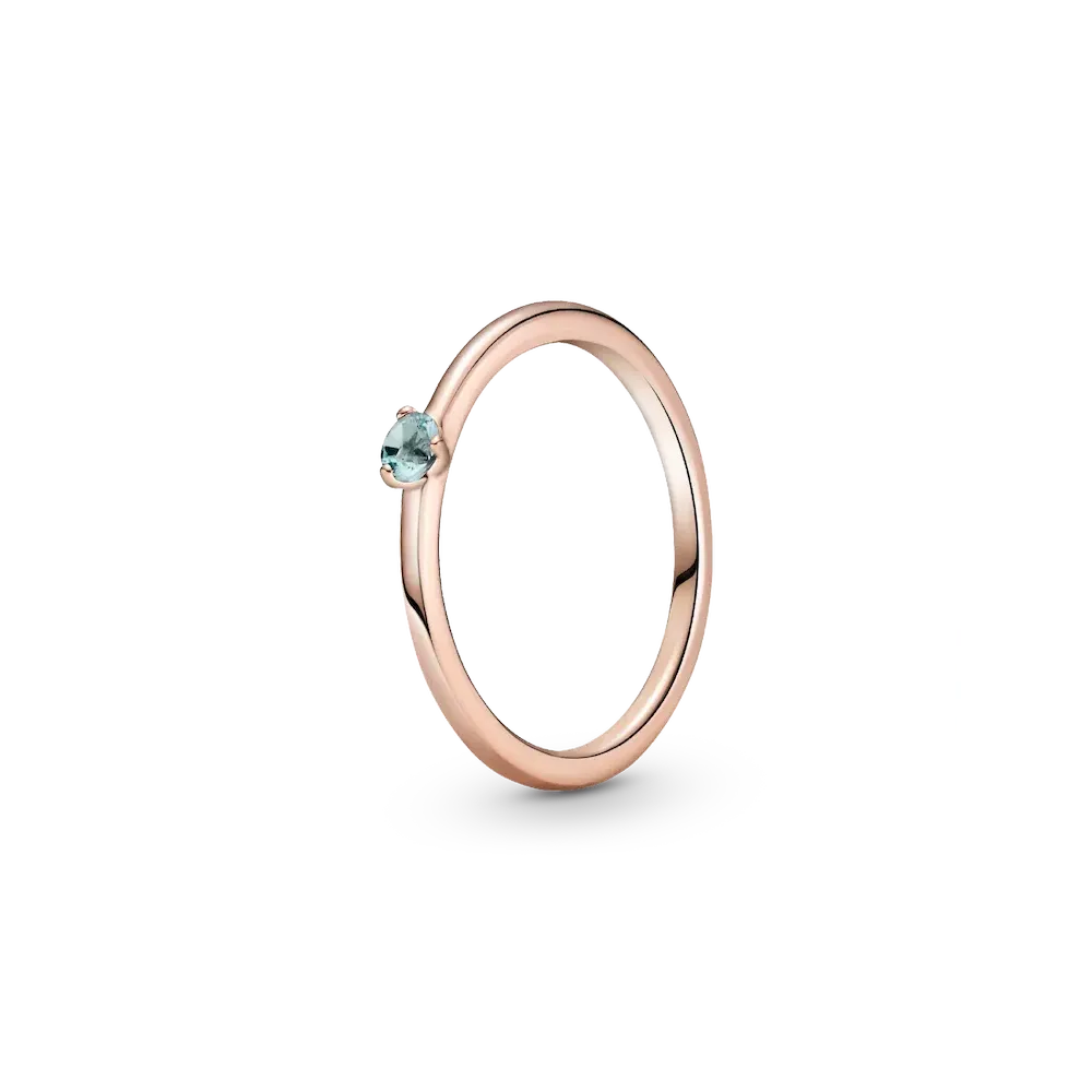 FINAL SALE - Light Blue Solitaire Ring