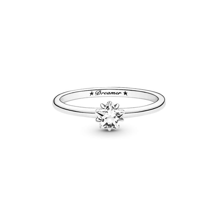 Celestial Sparkling Star Solitaire Ring - Image 6