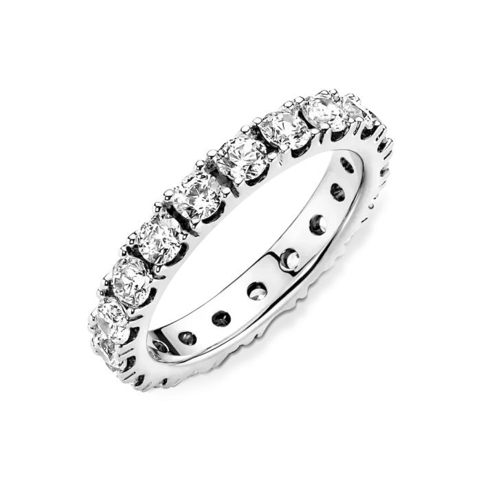 Sparkling Row Eternity Ring Set - Image 11