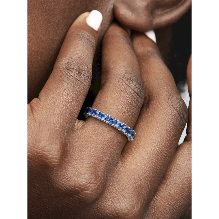 Sparkling Row Eternity Ring Set - Image 12