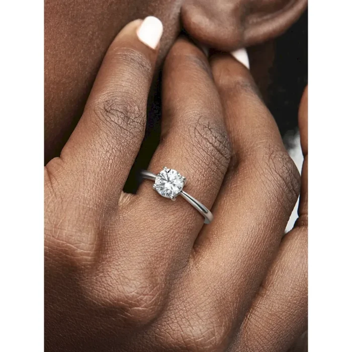 Light As Air Solitaire Stacking Ring Set - Image 4