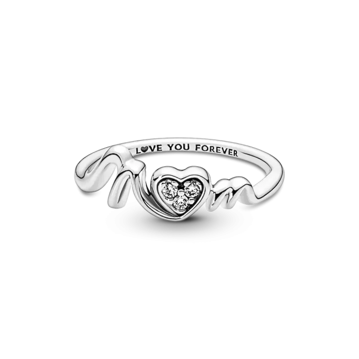 Mom Pavé Heart Ring - Image 6