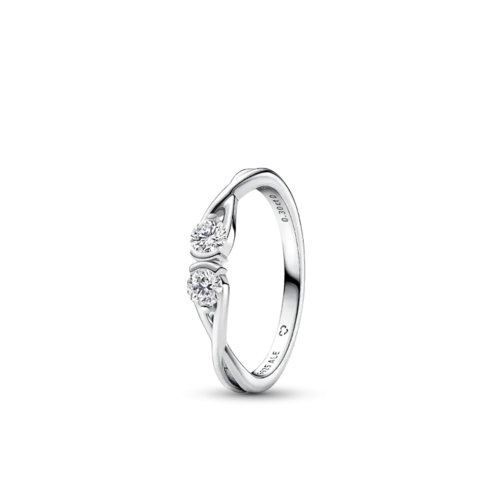 Pandora Infinite Sterling Silver Double-Facing Lab-grown Diamond Ring - Image 2
