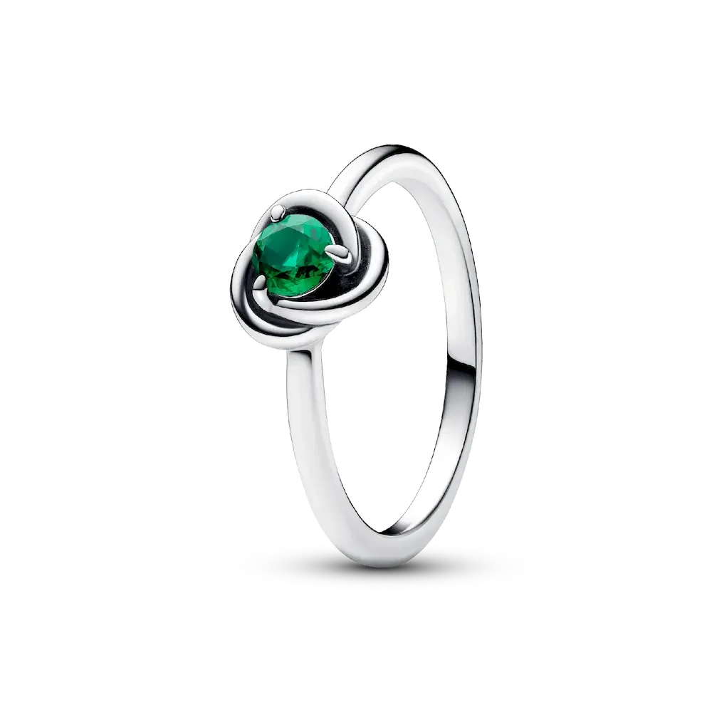 May Birthstone Eternity Circle Ring