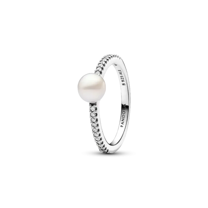 Treated Freshwater Cultured Pearl Ring Band Set - Image 2