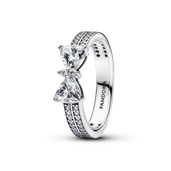 Sparkling Bow Ring Set - Image 2