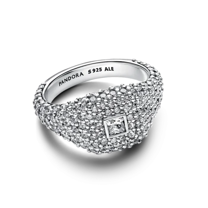 Pavé Square Cocktail Ring - Image 5