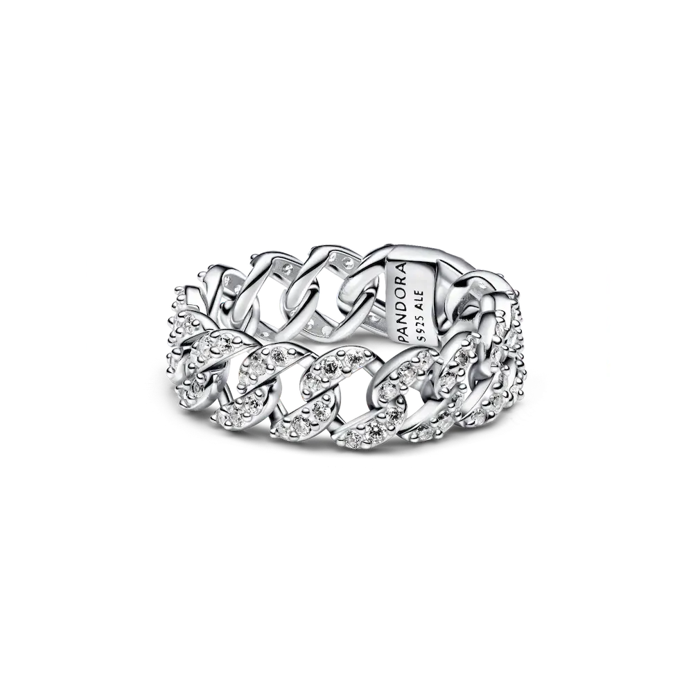 Pavé Cuban Chain Ring
