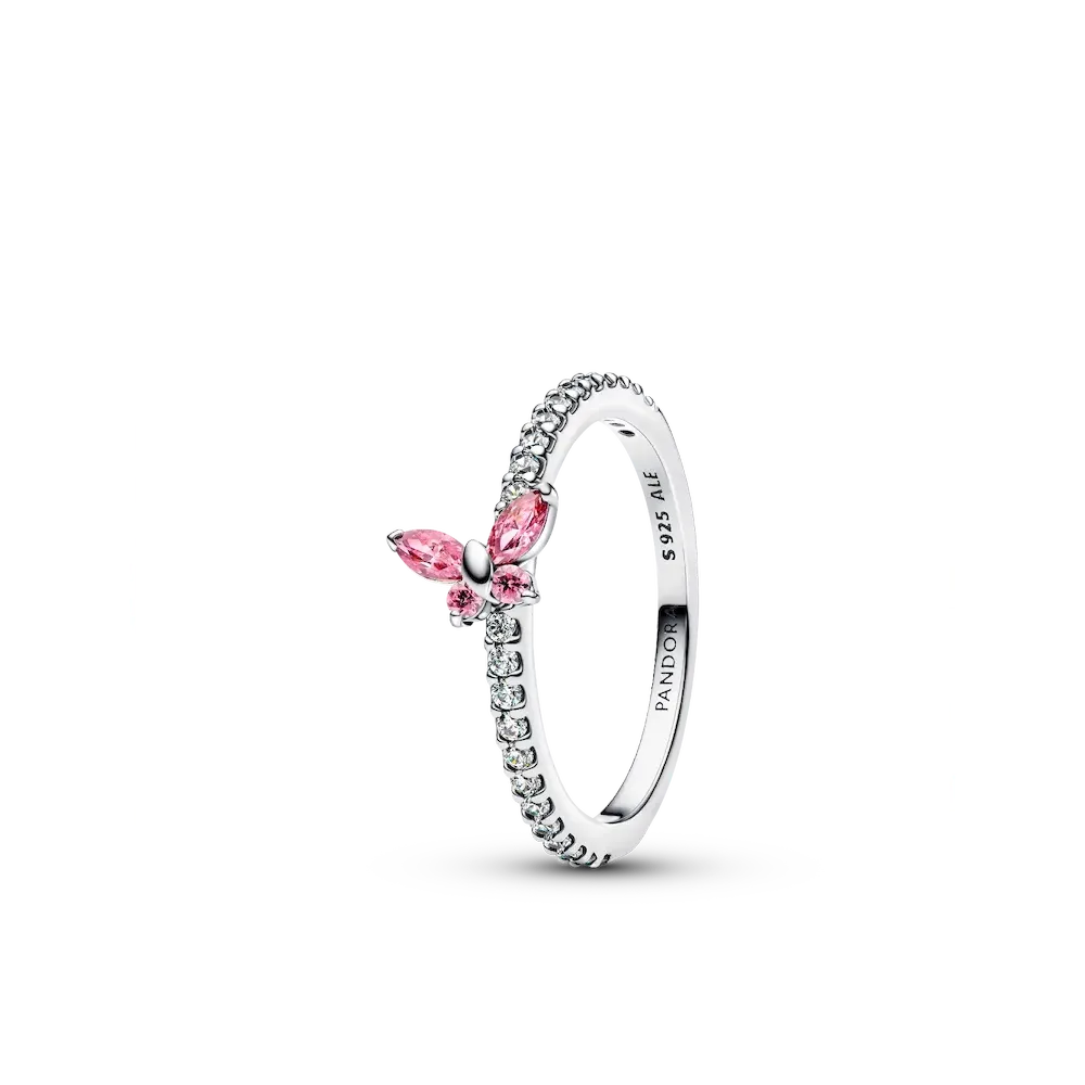 Sparkling Butterfly Ring