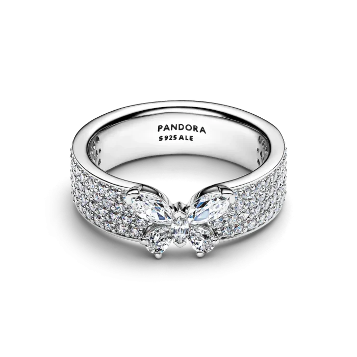 Sparkling Butterfly Bold Ring - Image 5