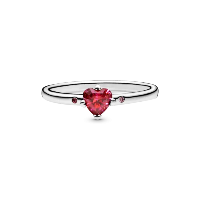 Sparkling Red Heart Ring - Image 5