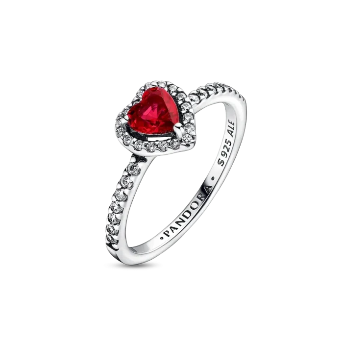 Sparkling Red Heart Ring Set - Image 10