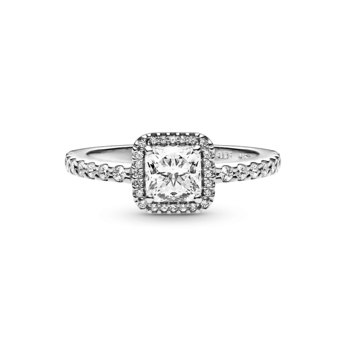 True Elegance Square Halo Ring Set - Image 8