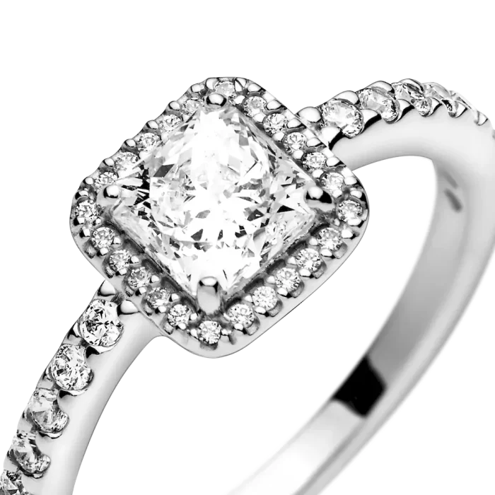 True Elegance Square Halo Ring Set - Image 10