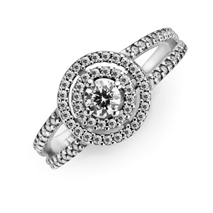 Sparkling Double Halo Ring - Image 4